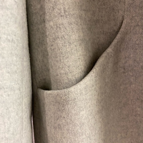 Wilfred Cocoon Long Wool - Cashmere Coat in Heather White (Large) - Picture 2 of 6